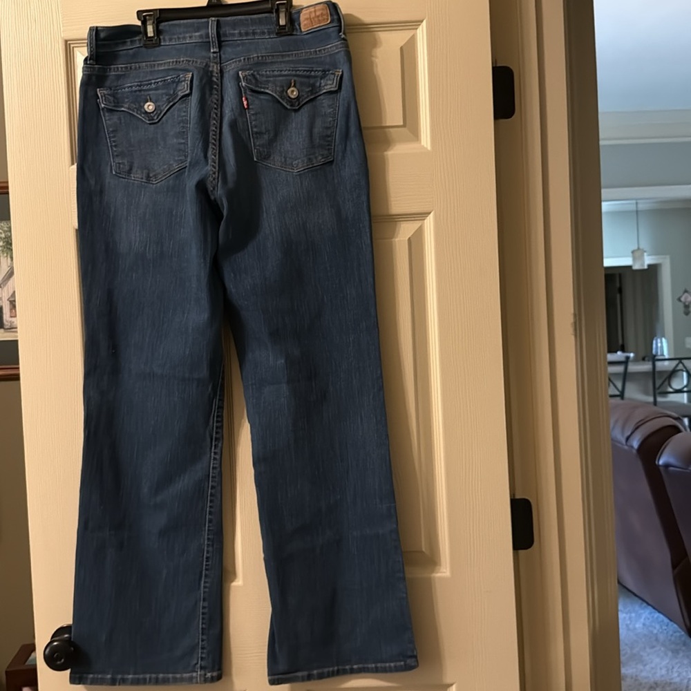 Levi's Perfectly Slimming 512 Blue Boot Cut Jeans